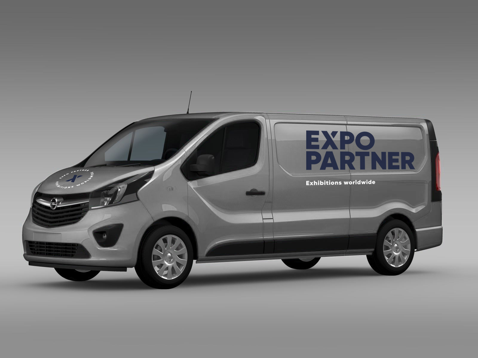 Expo Partner logo på bil