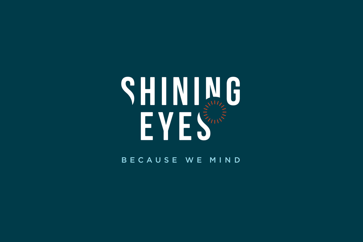 Shining Eyes - negativ version af logo