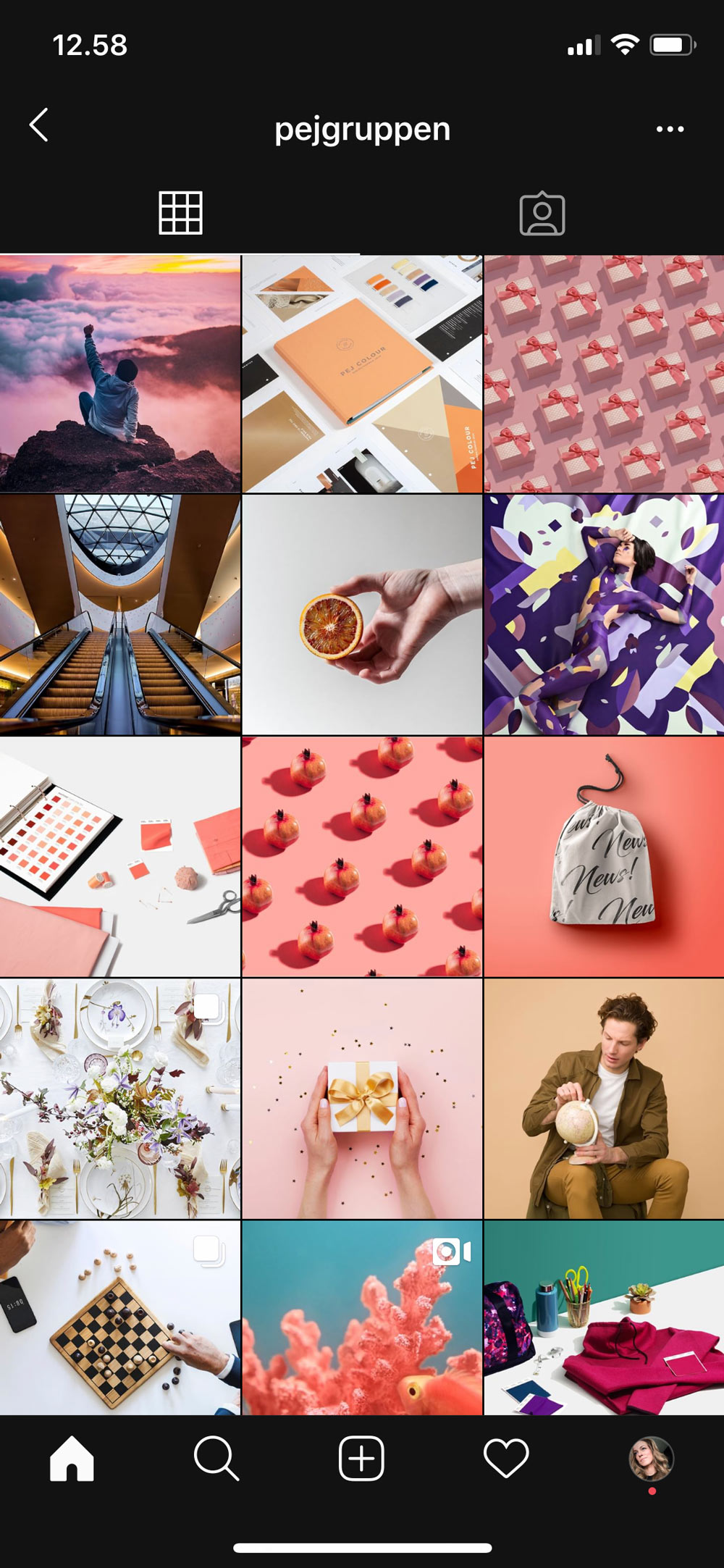 Instagram feed design